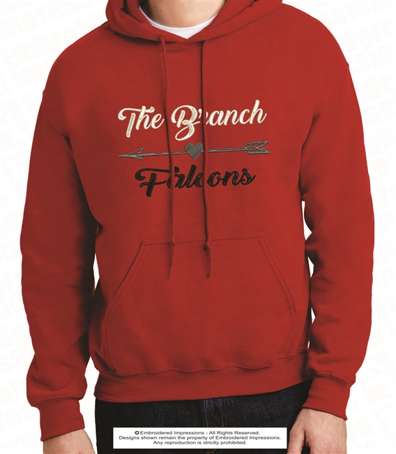 The Branch Falcons Arrow Heart Hoodie