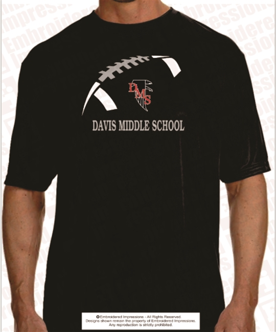 Davis Middle School Football Tee