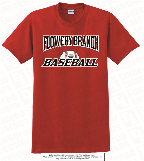 Flowery Branch Baseball Tee