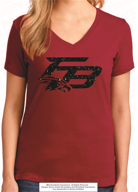 Flowery Branch Ladies V-Neck Tee