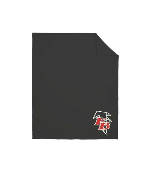 Flowery Branch Falcons Logo Sweatshirt Blanket