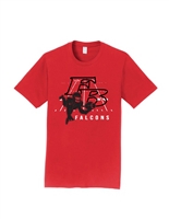 Flowery Branch Falcons Player Outline Red Tee