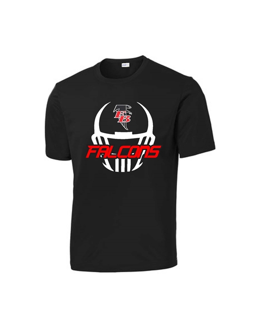 Flowery Branch Falcons Dri-Fit Helmet Printed Logo Tee