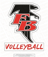 FB Volleyball Sticker