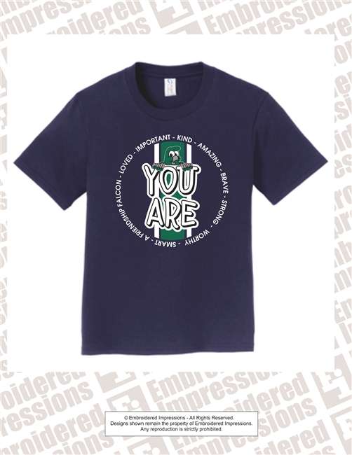 YOU ARE Cotton Tee in Team Navy