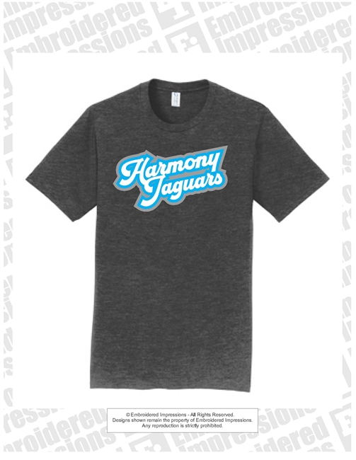 Harmony Jaguars Retro Dark Heather Tee