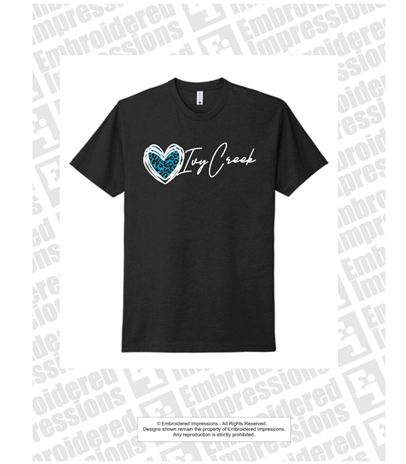 Ivy Creek Jaguar Print Heart Tee