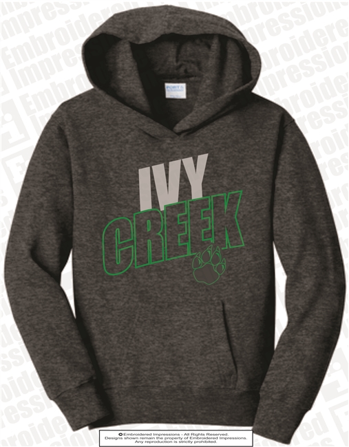 Angled Ivy Creek Design Hoodie