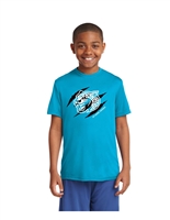 Ivy Creek Jaguars Atomic Blue Clawed Tee