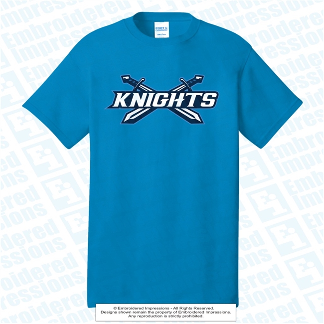 Double Knights Swords Cotton Tee