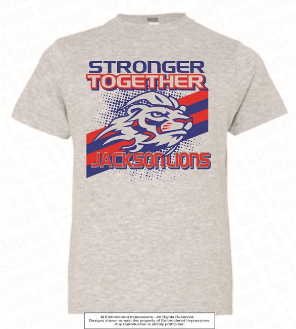 Stronger Together Tee in Heather Grey Youth Size