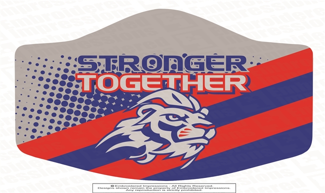 Stronger Together Lions Mask in Two Sizes