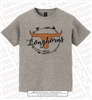 Cursive Longhorns with Arrow Circle Tee