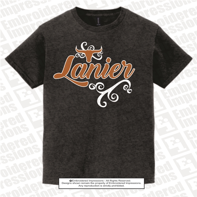 Lanier Curlicue Design Tee