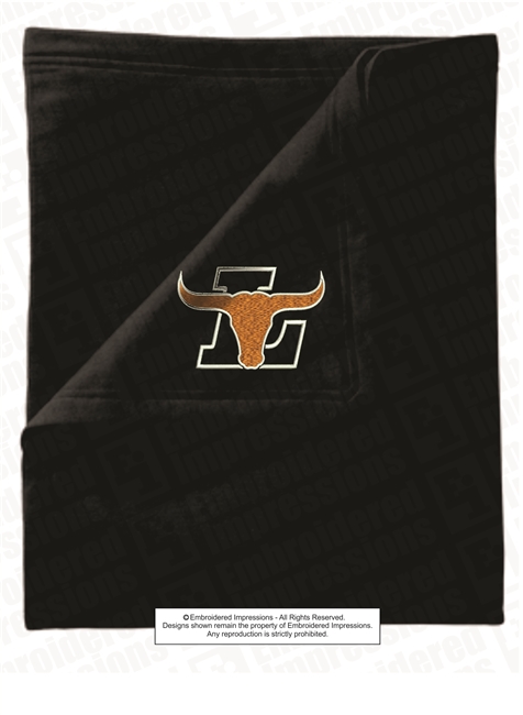 Lanier Longhorns Embroidered Fleece Stadium Blanket