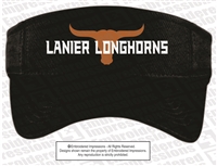 Lanier Longhorns Sports Mesh Visor