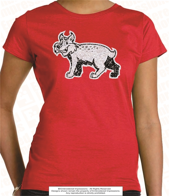 Glittered Vinyl Wildcats Logo Tee