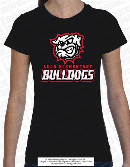 Bulldogs Head Lula Elementary Tee