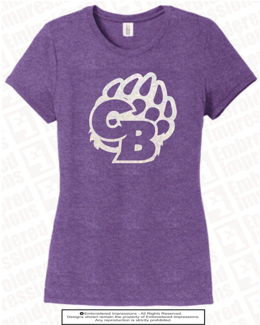 Cherokee Bluff Glitter Paw Tee