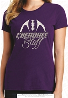 Cherokee Bluff Football Glitter Tee