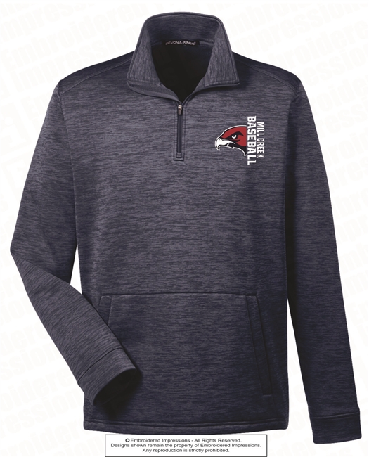 Mill Creek Baseball Fleece Quarter-Zip Jacket