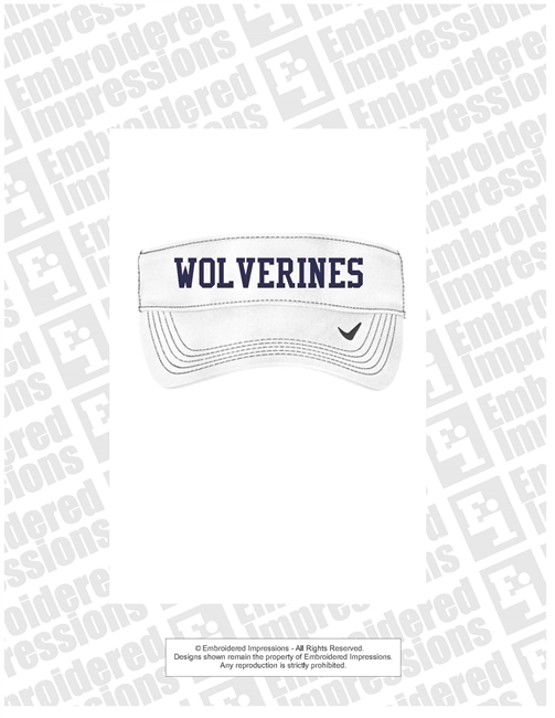Midway Wolverines Nike Swoosh Visor