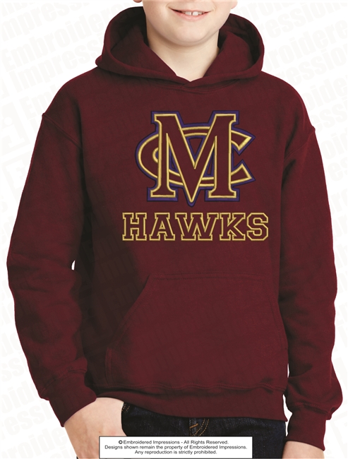 MC HAWKS Hoodie with Gold & Navy Embroidery