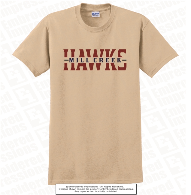 Mill Creek Hawks Split Tee