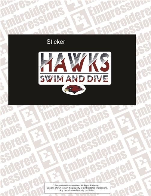 MC Swim And Dive Sticker