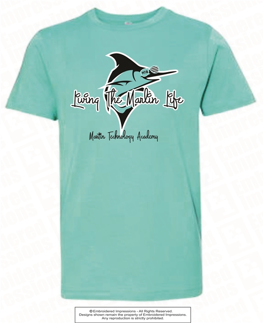 Living Martin Life Tee in Caribbean Blue