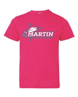 MARTIN TECHNOLOGY ACADEMY Logo Tee in Hot Pink
