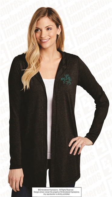 Ladies Perfect Tri Hooded Cardigan