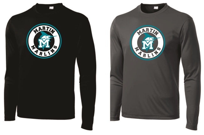 MTA Circle Long Sleeve Dri-Fit Black or Iron Grey