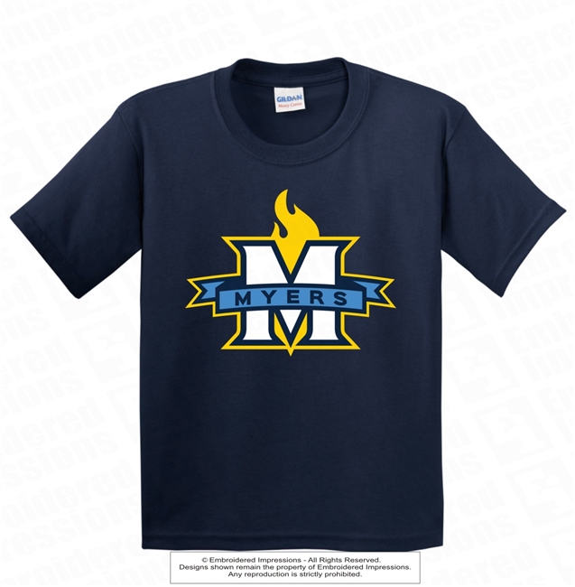 M Myers Elementary Torch Flame Tee