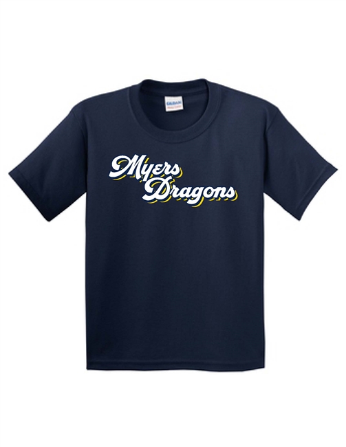 Myers Elementary Navy Dragons Tee