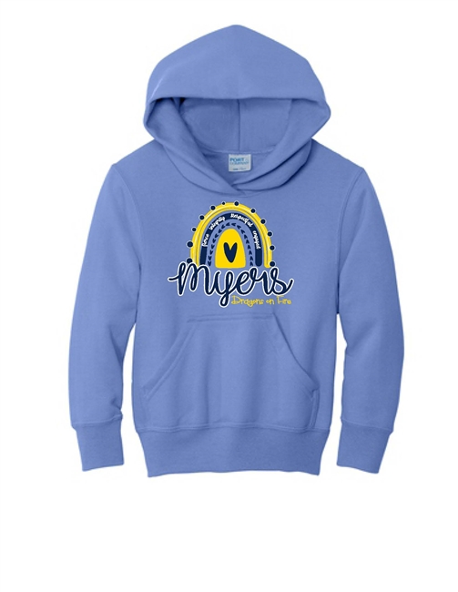 Myers Elementary Carolina Blue Hoodie
