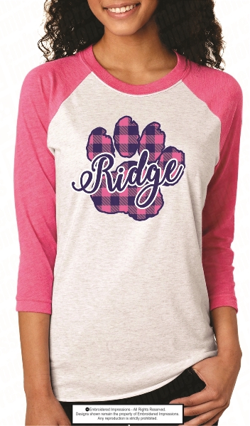 Ridge Triblend Baseball Tee