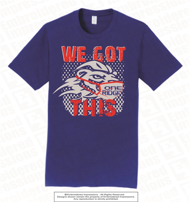 We Got This One Ridge Cotton Tee in Royal