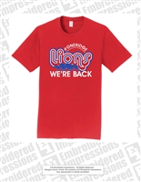 WE'RE BACK Red Cotton Tee