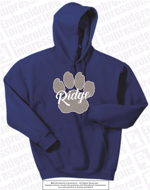 Sherpa Paw Fleece Hoodie