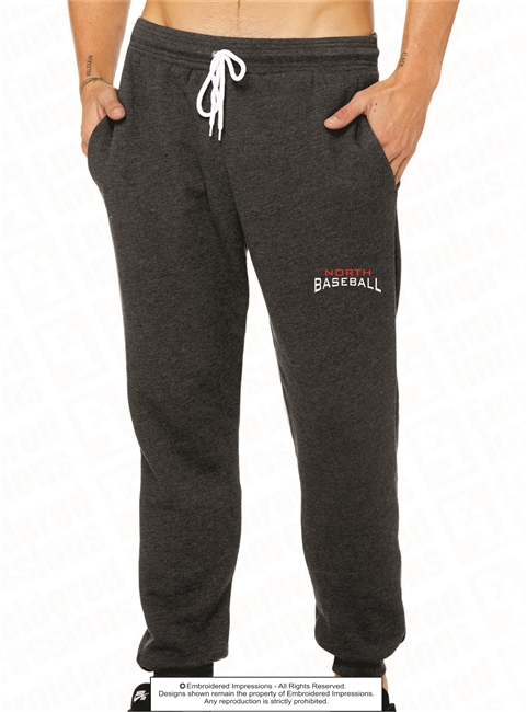 Embroidered North Baseball Joggers