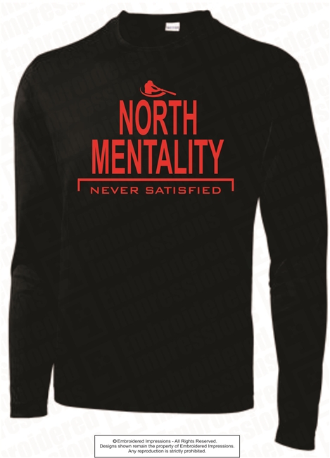 North Mentality Baseball Screen Printed Long Sleeves