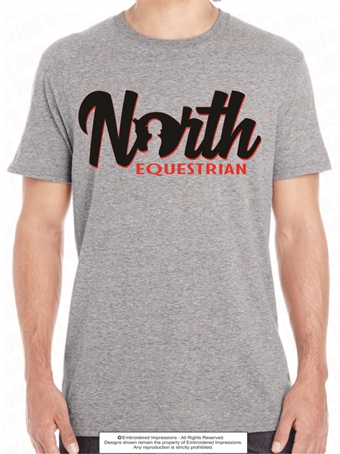 Embedded Horse Head NORTH Cotton Tee