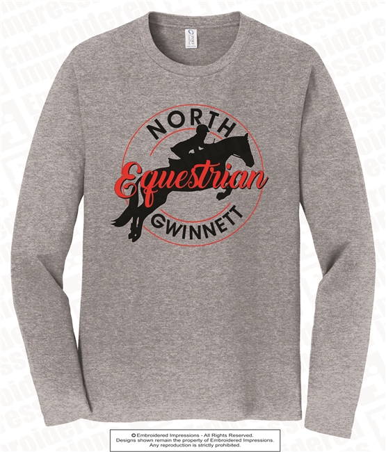 Full Color North Gwinnett Equestrian Long Sleeve Tee