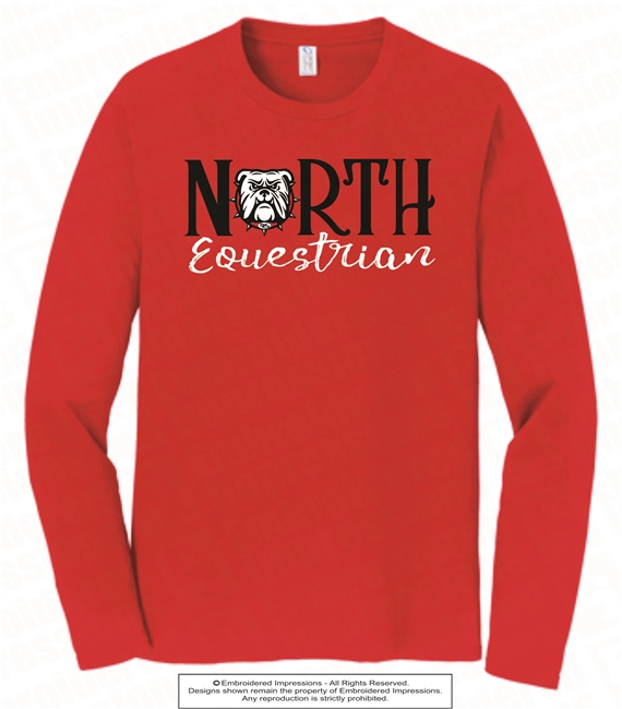 North Bulldogs Equestrian Long Sleeve Tee