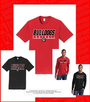 NG Bulldogs Logo Football Tee