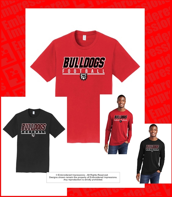 NG Bulldogs Logo Football Tee