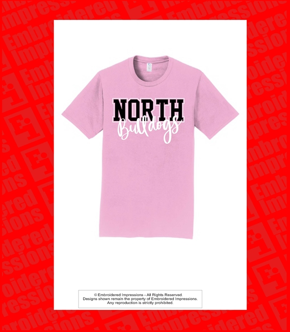 North Gwinnett Bulldogs Pink Tee