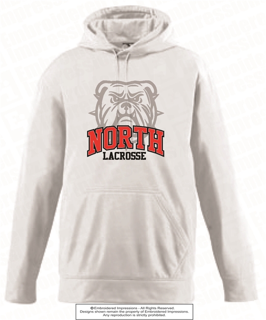 NORTH LACROSSE Bulldogs Head Hoodie