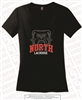 Bulldogs Lacrosse Ladies V-Neck Tee